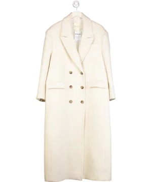 Bouguessa Cream Ross Long Coat UK S/M