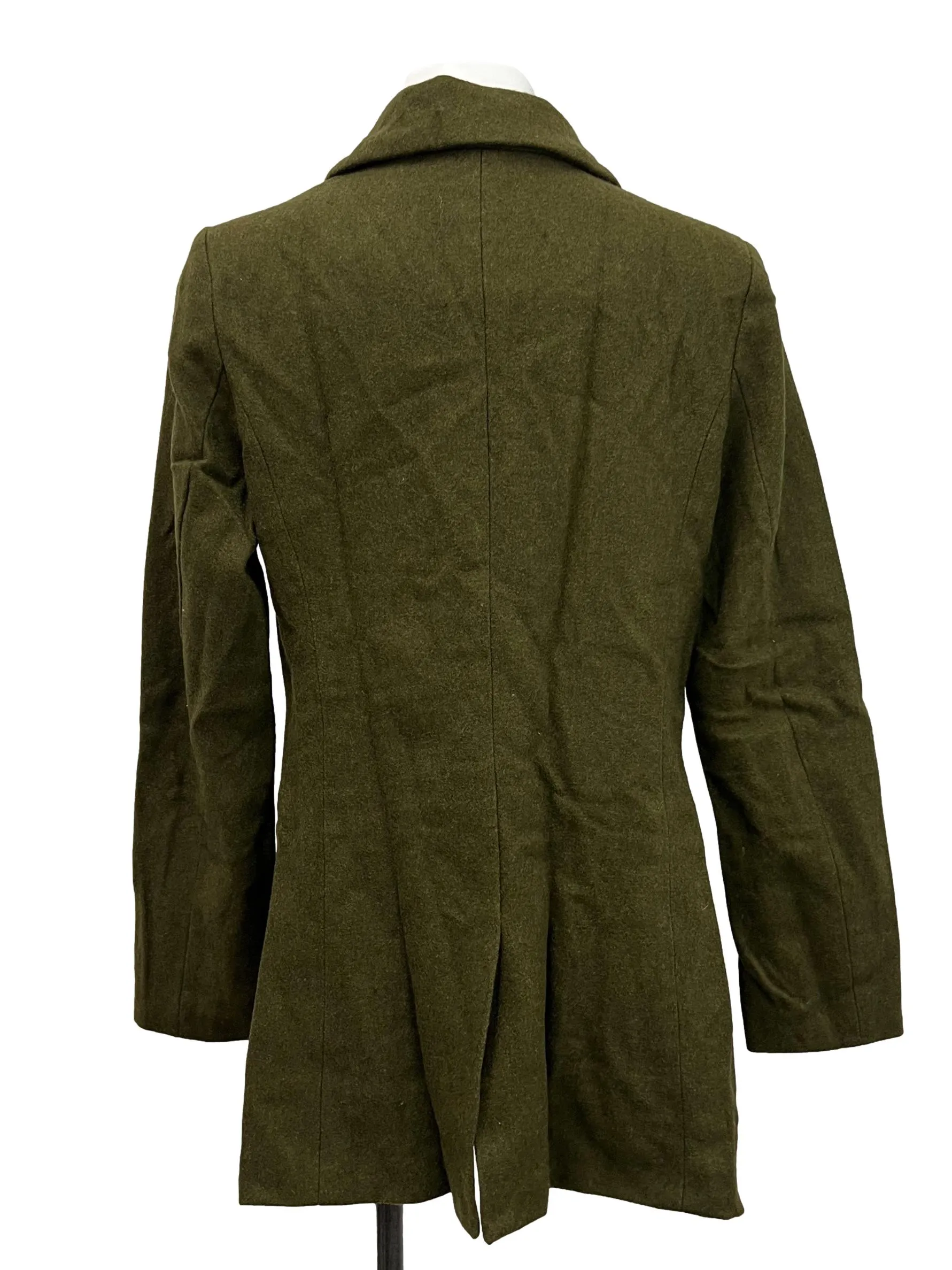 Green Double Breasted Coat
